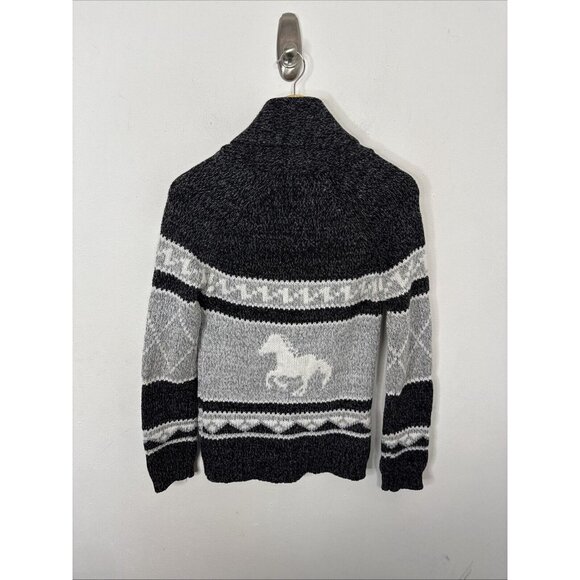 Women's Black and Gray Sweater - Picture 4 of 4